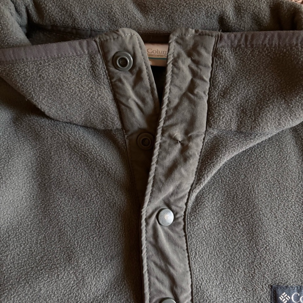 Columbia Mens Steens Mountain Snap Fleece Pullover XL Blue Green XM0671 - Picture 4 of 7